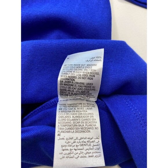 Karen Scott Sequin Shirt Top Women's SMALL Blue Seasonal Lights Long-Sleeve NEW - Picture 6 of 9